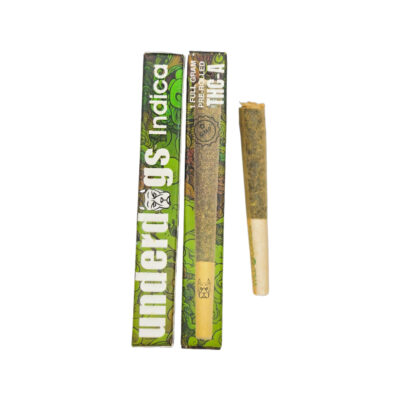 Underdogs Pre-Rolls 50CT Box – Sativa – Purple Rain – 1 Full Gram Pre-Rolled – THCA