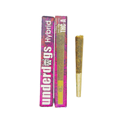 Underdogs Pre-Rolls 50CT Box – Hybrid – Cosmic Cocoa – 1 Full Gram Pre-Rolled – THCA