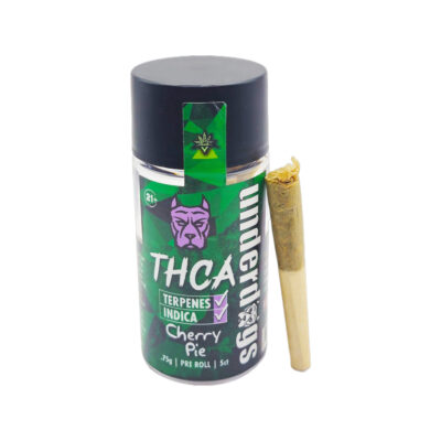 Underdogs 5-in-1 THCA Pre-rolls – Cherry Pie – Indica – Terpenes – .75 – 5ct