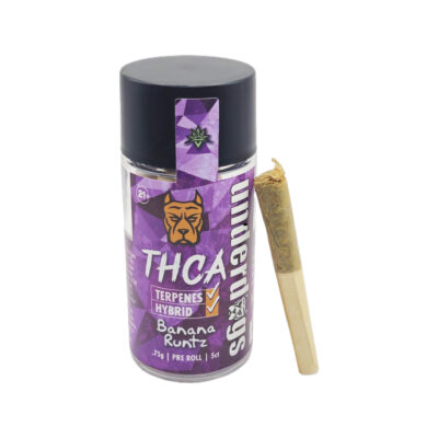 Underdogs 5-in-1 THCA Pre-rolls – Banana Runtz – Hybrid – Terpenes – .75 – 5ct