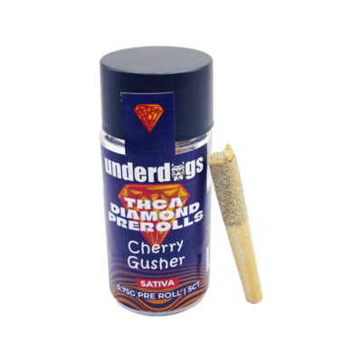 Underdogs 5-in-1 Diamond Pre-Rolls – Cherry Gusher – Sativa – 0.75 – 5ct