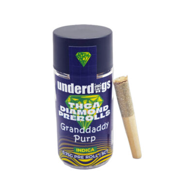 Underdogs 5-in-1 Diamond Pre-Rolls – Granddaddy Purp – Indica – 0.75 – 5ct